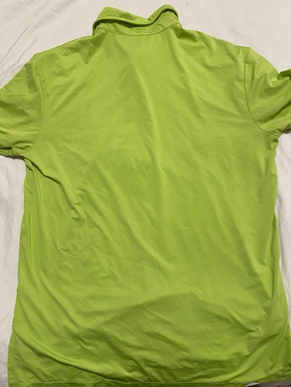 Polo Ralph Lauren Performance Men's L Regular Green Solid Polo Shirt Golf